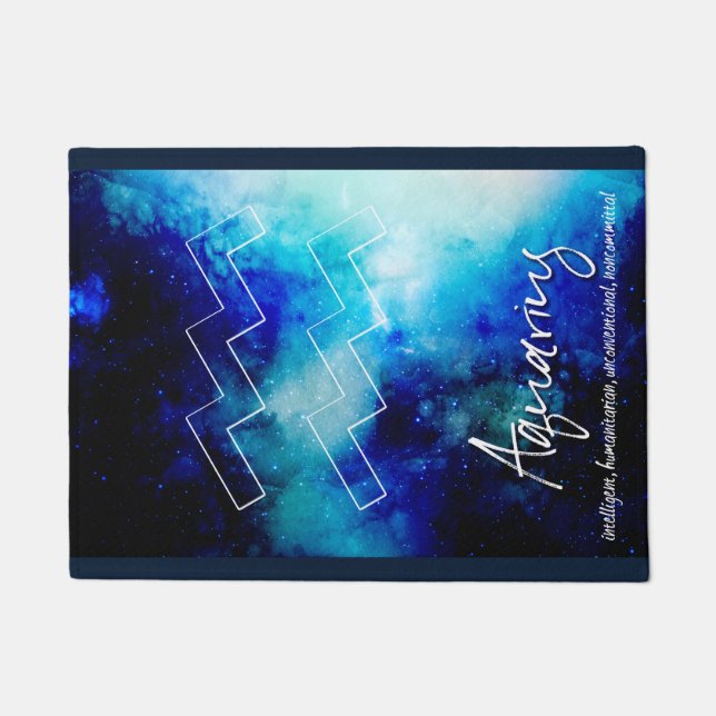 Zodiac: Aquarius Fußmatte (Vorderseite)