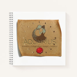 Zodiac - Aquarius - Journal Notizbuch