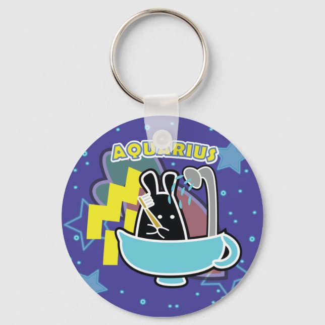 ZODIAC - AQUARIUS SCHLÜSSELANHÄNGER (Vorderseite)