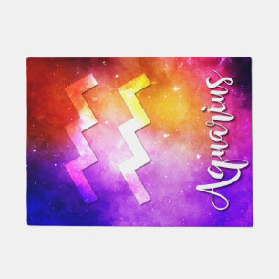 Zodiac: Aquarius Space Candy Fußmatte