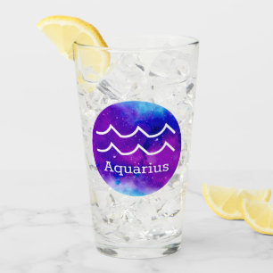 Zodiac Aquarius Space Nebula Glas