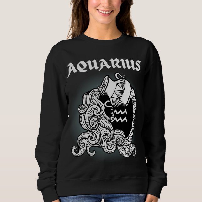 Zodiac Aquarius Sweatshirt (Vorderseite)
