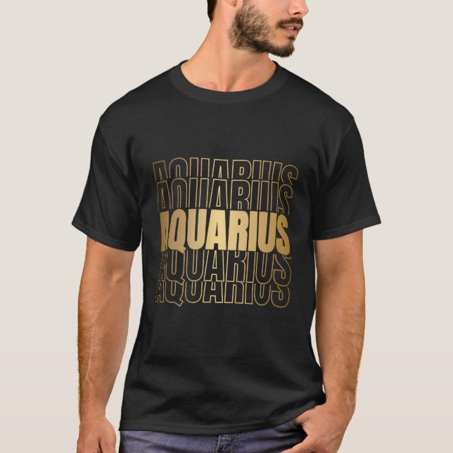 Zodiac Aquarius T-Shirt (Vorderseite)