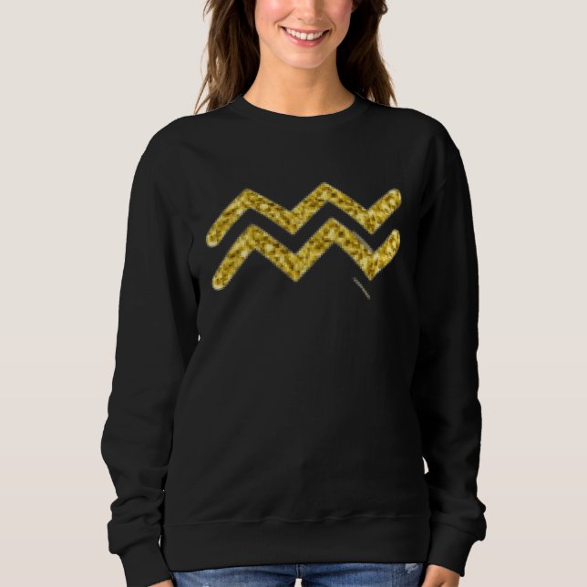 Zodiac Aquarius Water Bearer Air Sign Astrology Sweatshirt (Vorderseite)