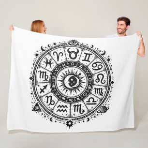 Zodiac Arcana — Die zwölf Zeichen von BurnsInHell Fleecedecke