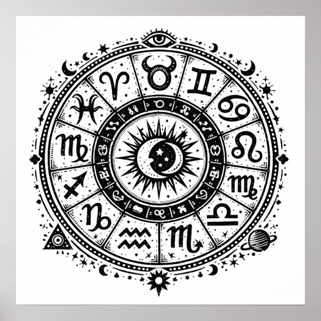 Zodiac Arcana — Die zwölf Zeichen von BurnsInHell Poster (Vorne)