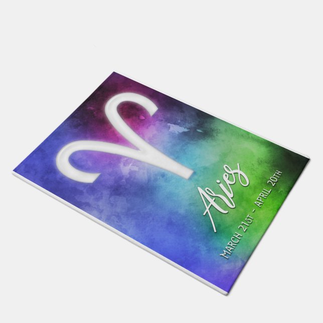 Zodiac: Aries Dates Fußmatte (Schrägansicht)