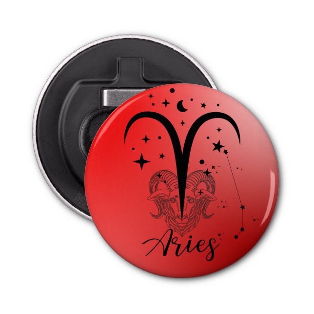 Zodiac Aries Flaschenöffner (Vorderseite)