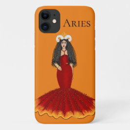 Zodiac Aries Goddess Custom Orange Case-Mate iPhone Hülle