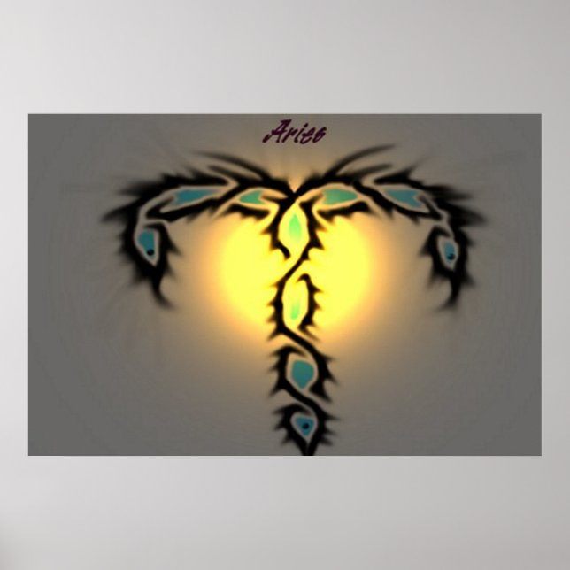 Zodiac Aries Poster (Vorne)