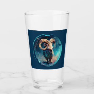 Zodiac Aries Ram "März 21 - 19. April" Glas