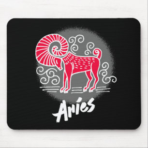 Zodiac Aries Symbol Mousepad