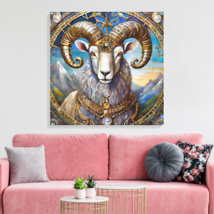 Zodiac - Aries the Ram Leinwanddruck