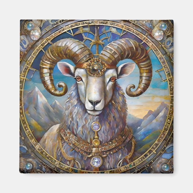 Zodiac - Aries the Ram Magnet (Vorne)