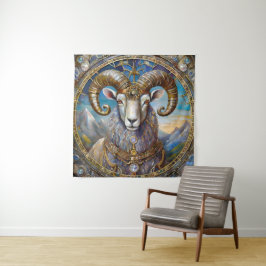 Zodiac - Aries the Ram Wandteppich