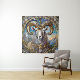 Zodiac - Aries the Ram Wandteppich