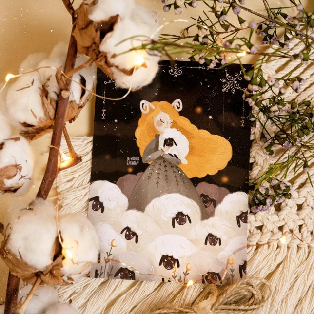 Zodiac Aries von Alexandra Dikaia Poster (You should reconcile with your inner Aries to lead others. )