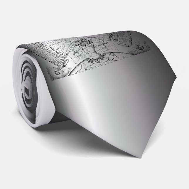 Zodiac Astrologie Chart Krawatte (Gerollt)