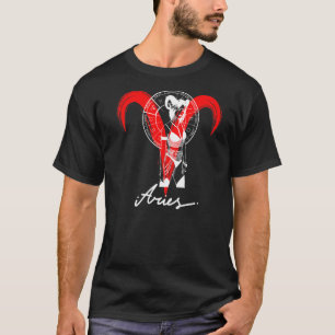Zodiac Astrologie Horoskop Gothic Aries T-Shirt