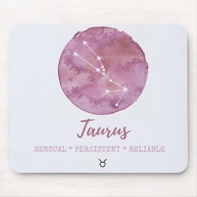 Zodiac Astrologie - Taurus Mousepad (Vorne)