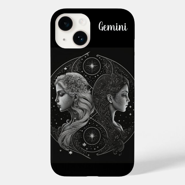 Zodiac-Beschilderungstelefon, personalisiertes Geh Case-Mate iPhone Hülle (Rückseite)