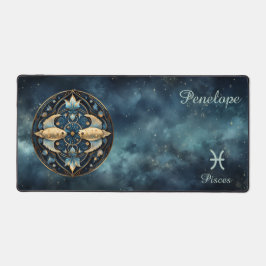 Zodiac Birth Sign Pisces Astrolog Schreibtischunterlage