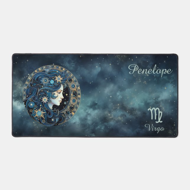 Zodiac Birth Sign Virgo Astrolog Schreibtischunterlage (Vorderseite)