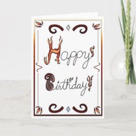 Zodiac Birthday Card Aries Einladung
