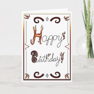Zodiac Birthday Card Aries Einladung