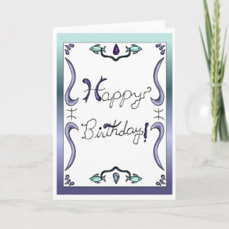 Zodiac Birthday Card Pisces Einladung