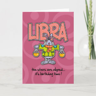 Zodiac Birthday - Libra Karte