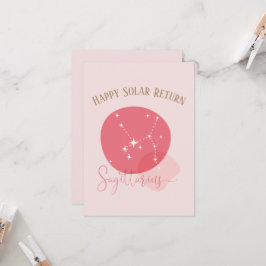 Zodiac Birthday Sagittarius Flachkarte