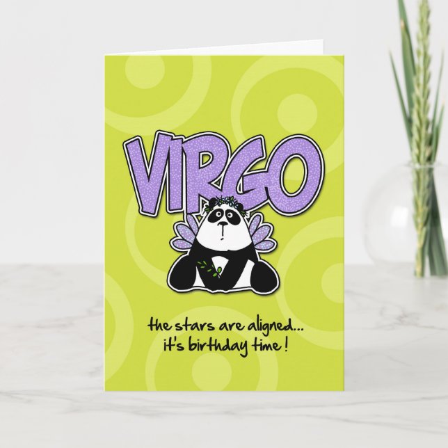 Zodiac Birthday - Virgo Karte (Vorderseite)