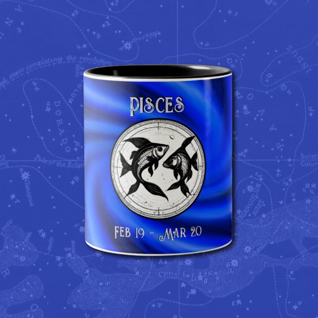 Zodiac Blue Pisces Tasse (Von Creator hochgeladen)