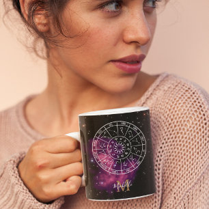 Zodiac Calendar-Tasse   Astrologie-Symbole und Mon Kaffeetasse