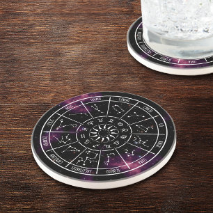 Zodiac Calendar Untersetzer   Sternzeichen für Ast