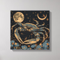 Zodiac Cancer Crab Horoskop Astrologie Kunst