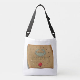Zodiac - Cancer - Cross Body Tote Bag Tragetaschen Mit Langen Trägern