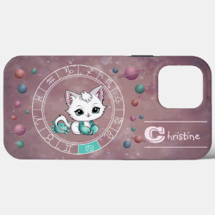 Zodiac Cancer Niedlich Cat Wheel Planet Astrologie Case-Mate iPhone Hülle