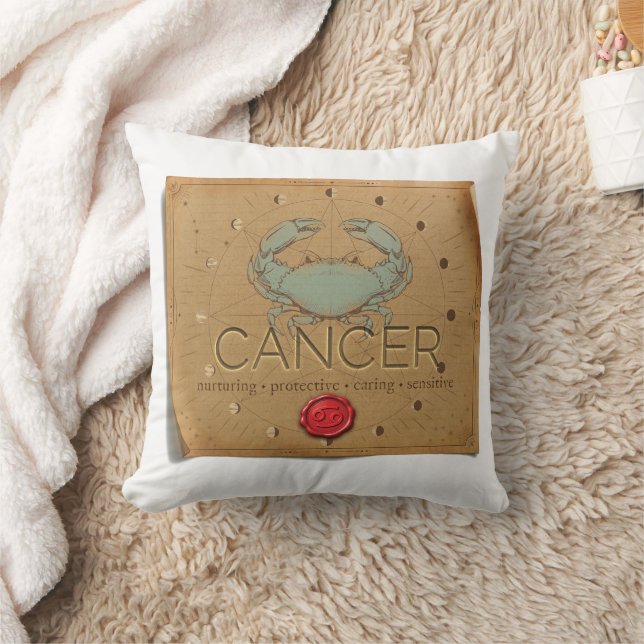 Zodiac - Cancer - Throw Pillow Kissen (Decke)
