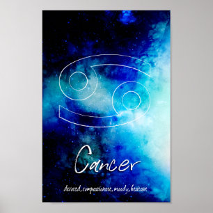Zodiac : Cancer Traits Poster