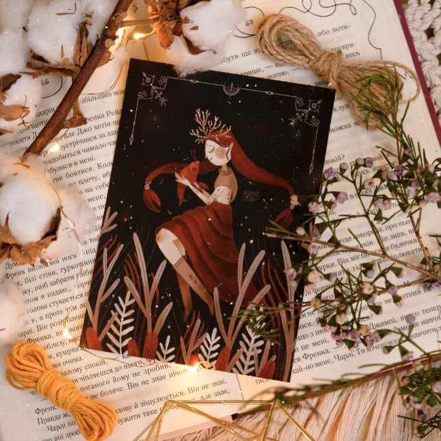 Zodiac Cancer von Alexandra Dikaia Poster (Sometimes it is important to stop. Curl up in a ball, embrace the inner Cancer, talk to him)