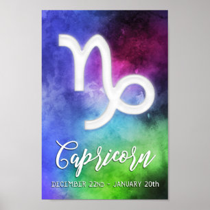 Zodiac: Capricorn-Daten Poster