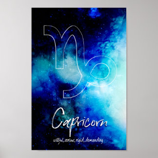 Zodiac: Capricorn-Eigenschaften Poster