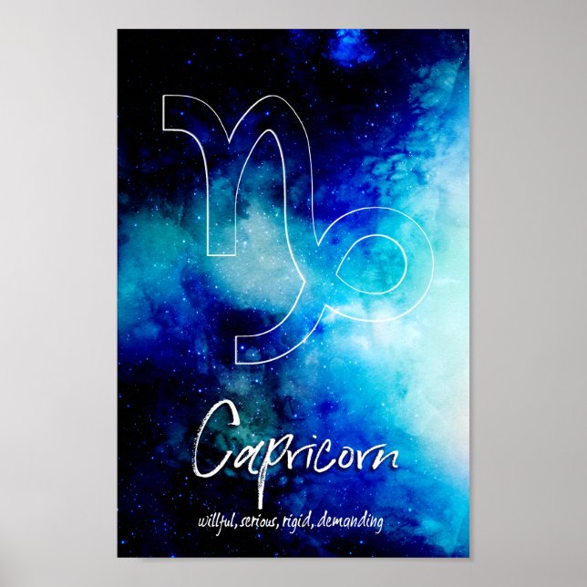 Zodiac: Capricorn-Eigenschaften Poster (Vorne)
