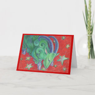 Zodiac Capricorn Grüße Karte