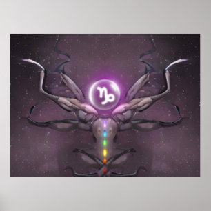 Zodiac Capricorn Horoskop Zeichenposter Poster
