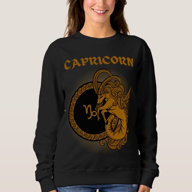 Zodiac Capricorn im Mittelalter Sweatshirt (Vorderseite)