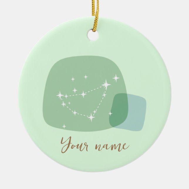 Zodiac Capricorn Keramik Ornament (Vorne)