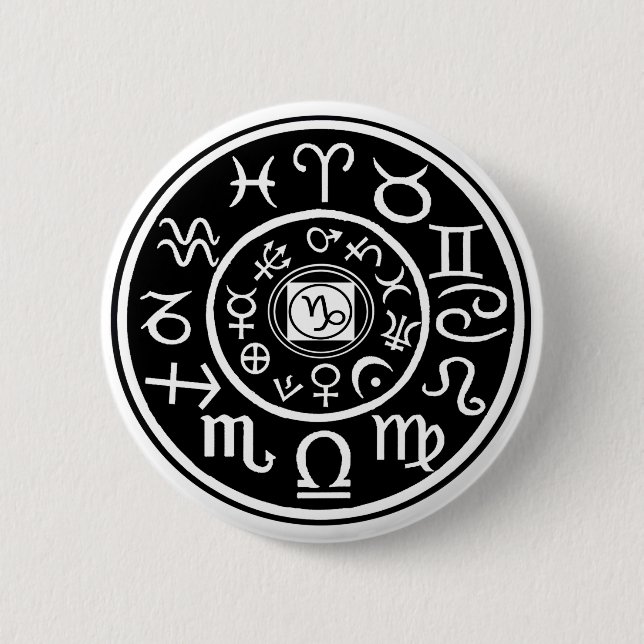 Zodiac - Capricorn-Konstellation Button (Vorderseite)